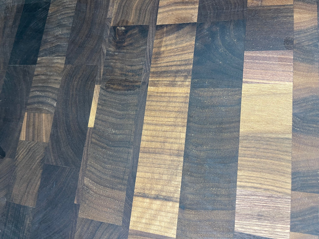 Medium butcher block - Scrap walnut end grain cutting board